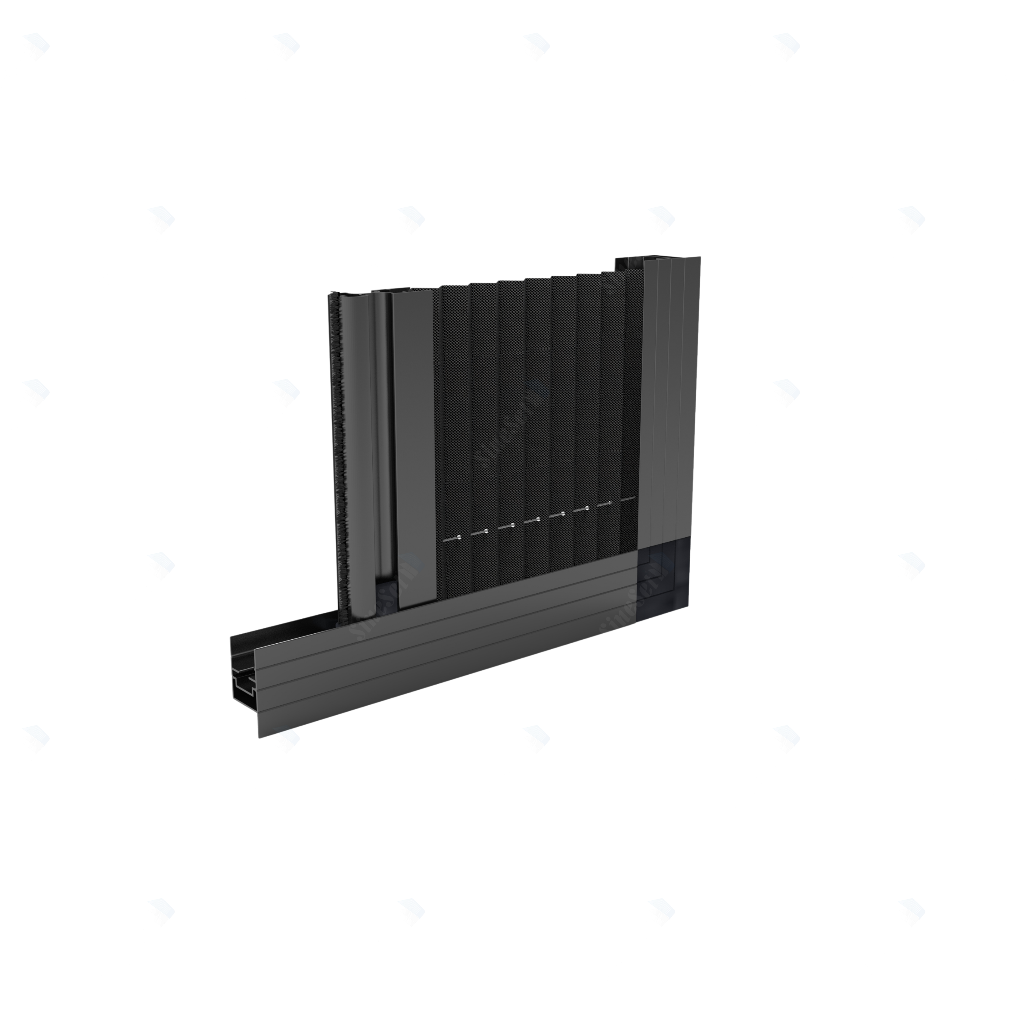 Fly Screen Mounting 22mm 90° Inside Mounting Screwless Pleated Flyscreen | Sineset