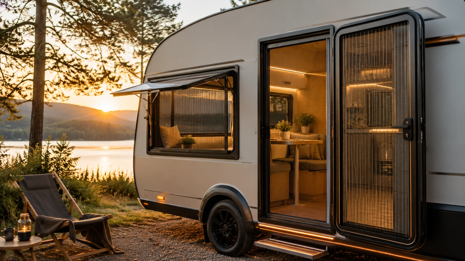 Fly Screen Solutions for Caravans, Tiny Houses and Mobile Living Spaces